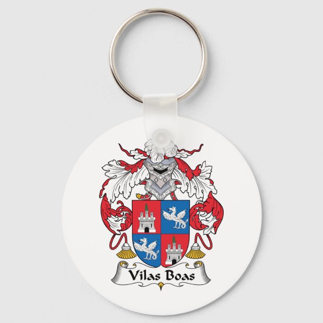 Vilas Boas Family Crest Nyckelring (Framsida)