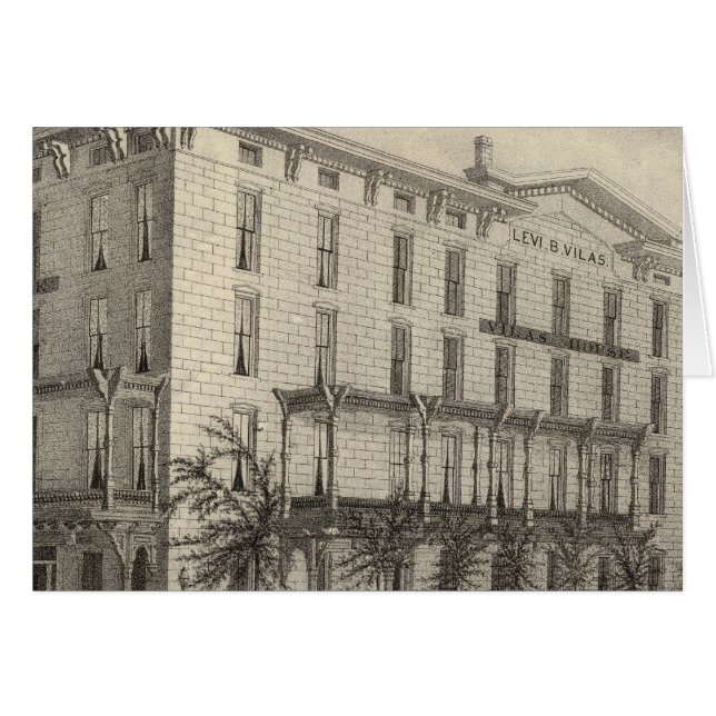 Vilas House, Madison, Wis Hälsningskort (Framsidan Horizontal)