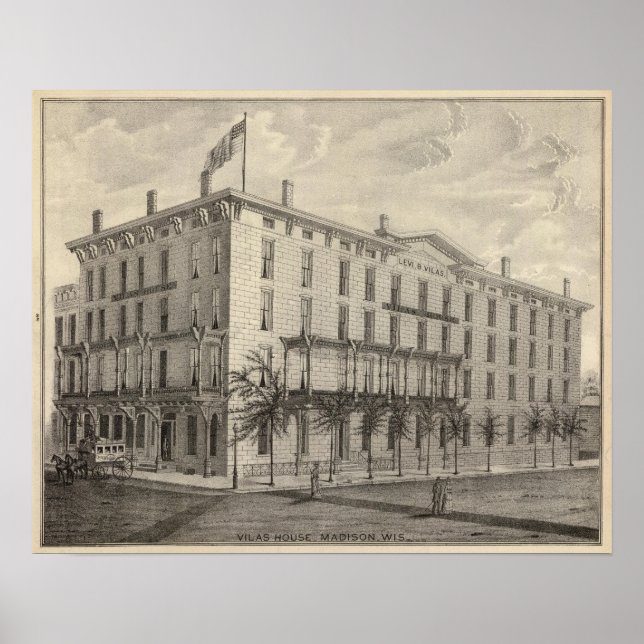 Vilas House, Madison, Wis Poster (Framsidan)