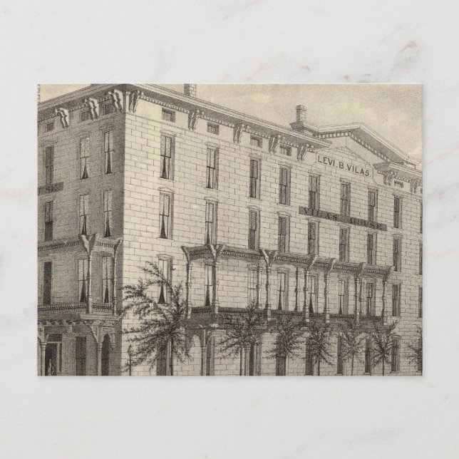 Vilas House, Madison, Wis Vykort (Framsida)