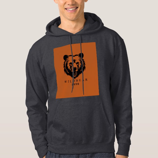 Vild 1990 Vintage T-Shirt Hoodie (Framsida)