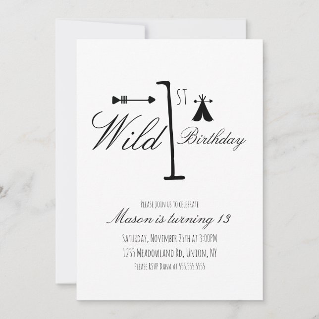 Vild 1:a födelsedag Kampen mot svart och vitt (Framsida)