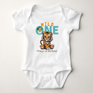 Vild 1:a födelsedag och Bild tiger-uppladdning T Shirt
