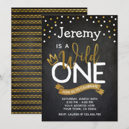 Vild 1:a födelsedagarinbjudan: kalkylpanel inbjudningar