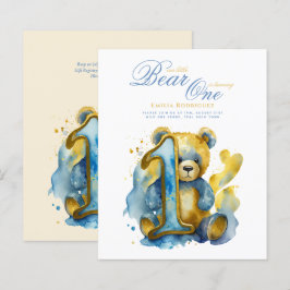 Vild 1:a födelsedagen (eller EDIT AGE) Teal Guld