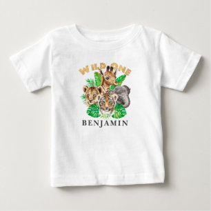 Vild 1:a födelsedagen Jungle Baby T-Shirt