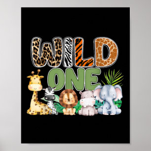 Vild 1: a födelsedagsmatchningen för Safari-familj Poster