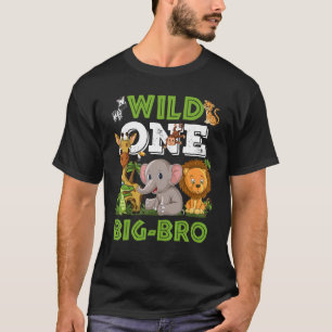 Vild 1 Big Brother Zoo Birthday Safari Jungle and T Shirt