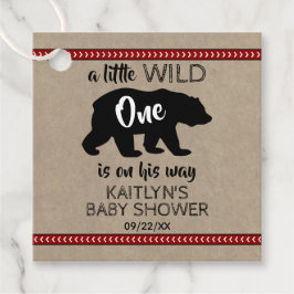 Vild 1 boys babykläder gåvor etiketter