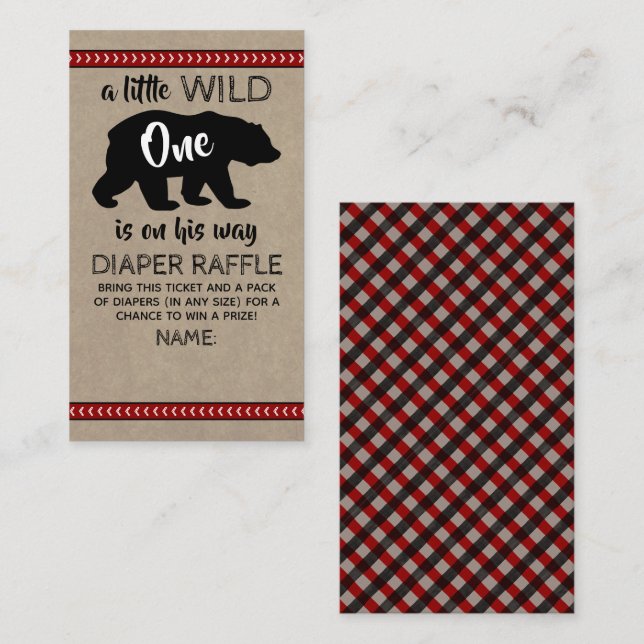 Vild 1 boys babyskor - hårbotten tilläggskort (Fram/baksida)