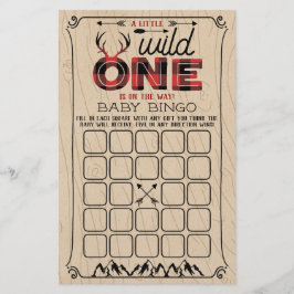 Vild 1 Boys Rustic Play Lumberjack Baby Bingo