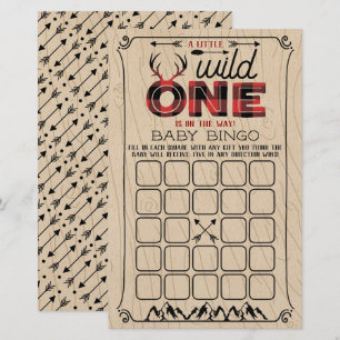 Vild 1 Boys Rustic Play Lumberjack Baby Bingo