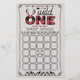 Vild 1 Boys Rustic Play Lumberjack Baby Bingo