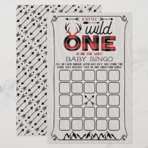 Vild 1 Boys Rustic Play Lumberjack Baby Bingo