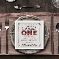 Vild 1 Boys Rustic Play Lumberjack Baby Shower