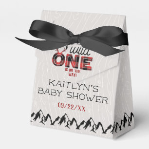 Vild 1 Boys Rustic Play Lumberjack Baby Shower Presentaskar