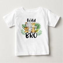 Vild 1 Bro Brother 1:a födelsedag Safari-familjen