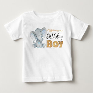 Vild 1 Elephant Baby T-Shirt 1:a födelsedag