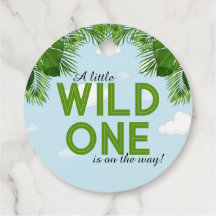 Vild 1-favorittagg för Safari Jungle Baby Shower