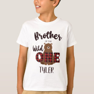 Vild 1-Födelsedagsfesten Bear Brother T Shirt