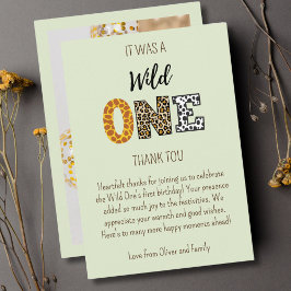 Vild 1-Gröntens fotoskript Tack Kort