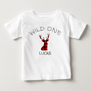 Vild 1 Hjort Antlers Woodland Lumberjack Birthday T-shirt