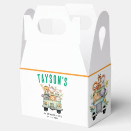 Vild 1 Jungle Safari Animals Boy 1:a födelsedagen Presentaskar