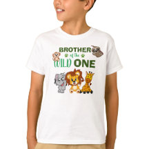 Vild 1 Jungle Safari Brother Första födelsedag