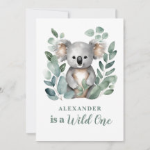 Vild 1 Koala Animal Child's 1a Birthday