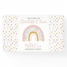 Vild 1 Mute Rainbow Girl's 1st Birthday Party