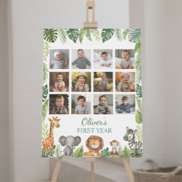 Vild 1 Safari 1:a födelsedagsskylt Poster