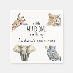 Vild 1 Safari Animals babyskor Pappersservett