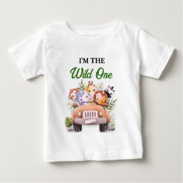 Vild 1 Safari Animals födelsedag T Shirt
