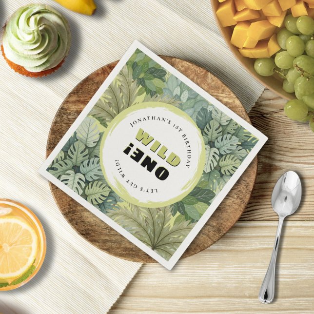 Vild 1 Safari Birthday Pappersservett (Skapare uppladdad)