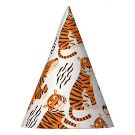 Vild 1 Safari Jungle Tiger Party Hat