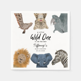 Vild 1 Safari Theme Baby Shower Pappersservett