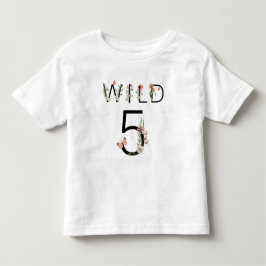 Vild 5 Vildblommor 5:e födelsedagen T Shirt