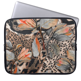 Vild African Animal Skin Mönster Laptop Fodral