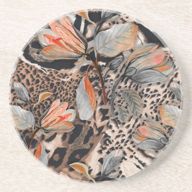 Vild African Animal Skin Mönster Underlägg (Framsidan)