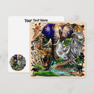 Vild African Savanna Animals