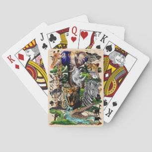 Vild African Savanna Animals Casinokort