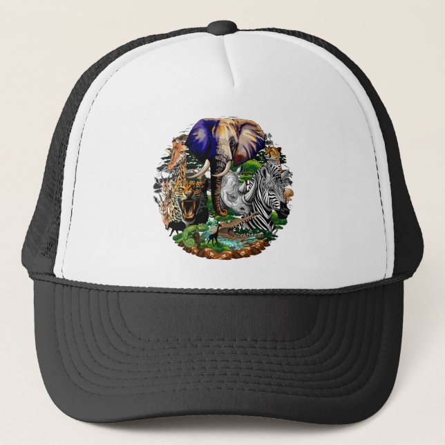 Vild African Savanna Animals Keps (Framsida)