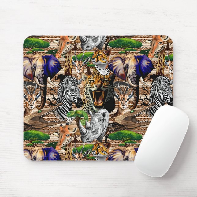 Vild African Savanna Animals Musmatta (Med mus)