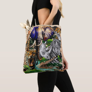 Vild African Savanna Animals Tygkasse