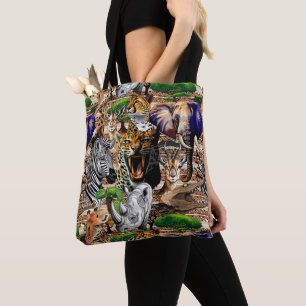Vild African Savanna Animals Tygkasse