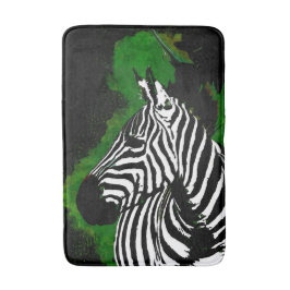 Vild African Zebra Night Badrumsmatta