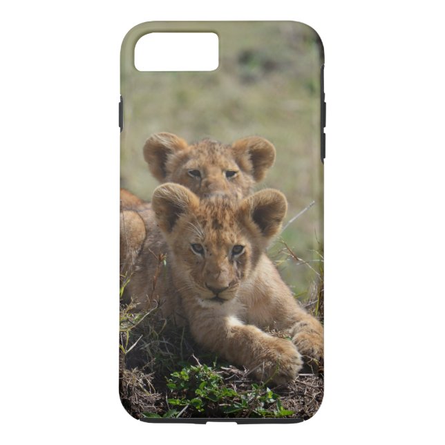 Vild Afrikas Lejona Unge iPhone 7 Plus fodral Case-Mate iPhone Skal (Baksida)