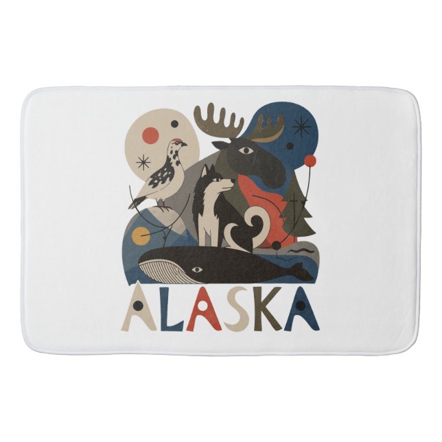 Vild ande i Alaska Badrumsmatta (Framsidan)
