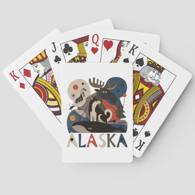 Vild ande i Alaska Casinokort (Baksidan)