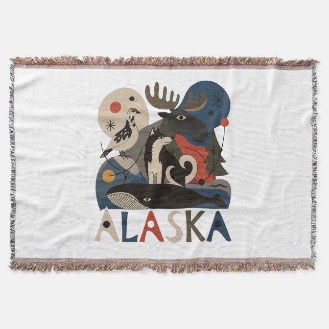 Vild ande i Alaska Filt (Framsidan)